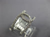 ESTATE WIDE .45CT DIAMOND 18KT WHITE GOLD 3D CLASSIC LOVE KNOT FUN RING