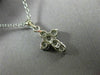 ESTATE .62CT ROUND DIAMOND 14KT WHITE GOLD SHARED PRONG CROSS PENDANT #18214