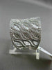 ESTATE EXTRA LARGE 2.18CT DIAMOND 14K WHITE GOLD 3D MULTI ROW OPEN FILIGREE RING