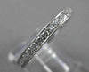 ANTIQUE 1.0CT DIAMOND PLATINUM MILGRAIN ETERNITY WEDDING ANNIVERSARY RING #17133