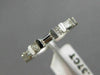 ESTATE .37CT BAGUETTE & ROUND DIAMOND 14KT WHITE GOLD 3D ANNIVERSARY RING #2260
