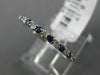 .41CT DIAMOND & AAA SAPPHIRE 14KT WHITE GOLD 3D SEMI ETERNITY ANNIVERSARY RING
