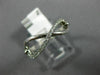 ESTATE .12CT ROUND DIAMOND 14KT WHITE GOLD 3D INFINITY FRIENDSHIP OPEN LOVE RING