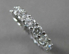 ESTATE 4.50CT DIAMOND 14K WHITE GOLD ETERNITY WEDDING ANNIVERSARY RING #21955
