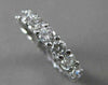 ESTATE 4.50CT DIAMOND 14K WHITE GOLD ETERNITY WEDDING ANNIVERSARY RING #21955