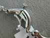 ANTIQUE .88CT DIAMOND 14KT WHITE GOLD BEZEL BY THE YARD STATION NECKLACE #15033