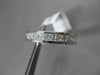 ESTATE .75CT DIAMOND 14KT WHITE GOLD PRINCESS CUT CHANNEL ANNIVERSARY RING