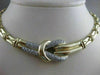ESTATE 1.50CTW DIAMOND 14K WHITE YELLOW GOLD FANCY NECKLACE 19.75" FG VVS #21540