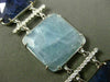 ESTATE WIDE & LONG 1.45CT DIAMOND & MULTI GEM 14KT WHITE GOLD 3D SQUARE BRACELET
