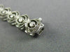 ESTATE 1.0CT DIAMOND 14KT WHITE GOLD 3D DOUBLE HALO MILGRAIN TENNIS BRACELET