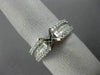 ESTATE .72CT DIAMOND 18KT WHITE GOLD ROUND & PRINCESS SEMI MOUNT ENGAGMENT RING