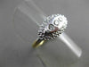 ESTATE .14CT DIAMOND 14KT WHITE & YELLOW GOLD MARQUISE SHAPE 3 STONE RING #21029