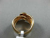 ESTATE WIDE 1.34CT ROUND DIAMOND 18KT ROSE GOLD 3D MULTI ROW BELT FUN RING VVS