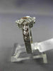 LARGE .92CT DIAMOND & AAA YELLOW SAPPHIRE 14KT WHITE GOLD BEZEL ENGAGEMENT RING