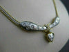 ESTATE .80CT DIAMOND 18KT WHITE & YELLOW GOLD 3D HANGING HEART DIAMOND NECKLACE