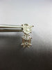 .92CT DIAMOND 18KT WHITE GOLD 3D KITE CUT & BAGUETTE INVISIBLE HANGING EARRINGS