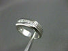 ESTATE WIDE .70CT DIAMOND 14K W GOLD PRINCESS CUT ANNIVERSARY WEDDING RING #1298