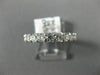 ESTATE 1.0CT DIAMOND 14KT WHITE GOLD SHARE PRONG SEMI ETERNITY ANNIVERSARY RING