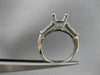 ESTATE .50CT DIAMOND 14K WHITE GOLD ENGAGEMENT RING SEMI MOUNT SETTING VVS 20004