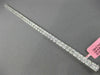 ESTATE WIDE 5.58CT ROUND BAGUETTE DIAMOND 18KT WHITE GOLD SQUARE TENNIS BRACELET
