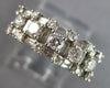 1.20CT DIAMOND 14K WHITE GOLD ROUND PRINCESS & BAGUETTE CLASSIC ANNIVERSARY RING