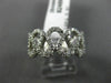 ESTATE WIDE .67CT DIAMOND 14KT WHITE GOLD 3D MULTI WAVE SEMI ETERNITY FUN RING
