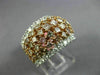ESTATE LARGE 2.70CT WHITE & PINK DIAMOND 18KT WHITE & ROSE GOLD ANNIVERSARY RING