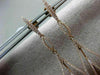 ESTATE LARGE & LONG .69CT DIAMOND 18KT ROSE GOLD 3D MULTI LEAF HANGING EARRINGS