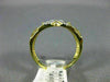 ESTATE WIDE .15CT DIAMOND 14KT YELLOW GOLD 3D CLASSIC TRIPLE X LOVE RING #2790