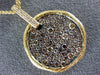 ESTATE 1.54CT MULTI COLOR FANCY DIAMOND 14KT YELLOW GOLD 3D BY THE YARD PENDANT