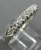 ANTIQUE .16CT DIAMOND PLATINUM CLASSIC 7 STONE WEDDING ANNIVERSARY RING #26216