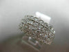 ESTATE LARGE 1.0CT DIAMOND 14KT YELLOW GOLD MULTI ROW FILIGREE ANNIVERSARY RING