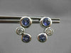 ESTATE 1.03CTW DIAMOND & AAA TANZANITE 14KT WHITE GOLD FLOATING JOURNEY EARRINGS