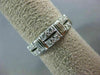 ANTIQUE WIDE 1.69CT DIAMOND PLATINUM 3D ETERNITY WEDDING ANNIVERSARY RING #21351