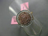 ESTATE LARGE .59CT DIAMOND 18KT WHITE & ROSE GOLD 3D PAVE CIRCULAR CLASSIC RING