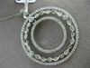 ESTATE 1.26CT DIAMOND 14KT WHITE GOLD 3D FILIGREE BY THE YARD CIRCULAR PENDANT