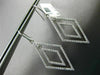 LARGE 1.35CT DIAMOND 14KT WHITE GOLD 3D DOUBLE HALO CHANDELIER HANGING EARRINGS