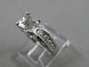 ESTATE .48CT ROUND DIAMOND PLATINUM 3D SEMI MOUNT ENGAGEMENT RING EF VVS 20173