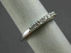 ESTATE .25CT DIAMOND 14KT WHITE GOLD CLASSIC SEVEN STONE ANNIVERSARY RING 19779