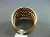 ESTATE LARGE 3.18CT DIAMOND 18KT ROSE GOLD PAVE CLASSIC WEDDING ANNIVERSARY RING