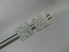 ESTATE 1.12CT DIAMOND SQUARE PRINCESS 14KT WHITE GOLD SCREW BACK EARRINGS #15743
