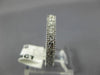 ESTATE 0.25CT DIAMOND 14KT WHITE GOLD FILIGREE MILGRAIN ETERNITY RING #19628