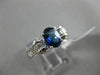 ESTATE WIDE 1.75CT DIAMOND & SAPPHIRE 18K WHITE GOLD 3D WEDDING ANNIVERSARY RING