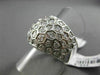 ESTATE LARGE 2.05CT DIAMOND 18KT WHITE GOLD 3D ETOILE MULTI HEXAGON FUN RING