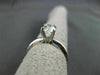 ANTIQUE WIDE .63CT OLD MINE DIAMOND PLATINUM SOLITAIRE ENGAGEMENT RING #19260