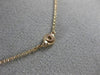 ESTATE .30CT DIAMOND 14KT ROSE GOLD 3D CLASSIC FIVE STONE BY THE YARD NECKLACE