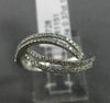 ESTATE .37CT DIAMOND 18KT WHITE GOLD MULTI ROW INFINITY SEMI ETERNITY LOVE RING