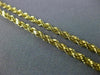 ESTATE LONG 14KT YELLOW GOLD 3D CLASSIC HANDCRAFTED ROPE CHAIN #MILANO035