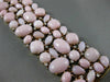 ESTATE MASSIVE 1.75CT DIAMOND & PINK CORAL 18KT ROSE GOLD HANDCRAFTED BRACELET