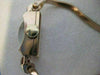 ANTQUE OLD EURO MINE CUT DIAMOND RUBY 14K WHITE ROSE GOLD MIDO WATCH 6.5" #19744